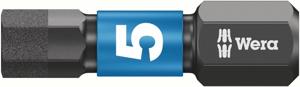 Wera Bit | 5 mm lengte 25 mm | 1/4 inch C6,3 | impaktor, DC | 1 stuk - 05057605001 05057605001