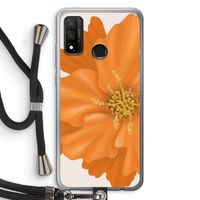 Orange Ellila flower: Huawei P Smart (2020) Transparant Hoesje met koord