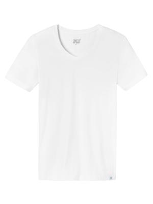 Schiesser - Long Life Soft - Shirt 1/2 - wit, Maat:L