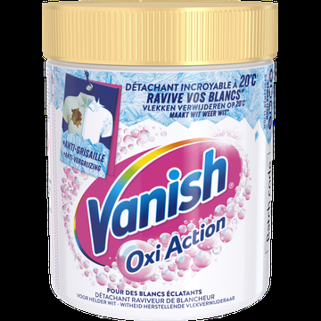 Vanish Oxi Action Whitening Booster Poeder Vlekverwijderaar Voor Witte Was 470 g bij Jumbo