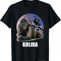 Men's Baseball Home Plate Drip Graphic T-Shirt | 100% Cotton Black Ironic Gorilla / M