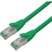 roline recycled material RJ45 (cross) Netwerkkabel Aansluitkabel CAT 6A S/FTP 20 m Groen