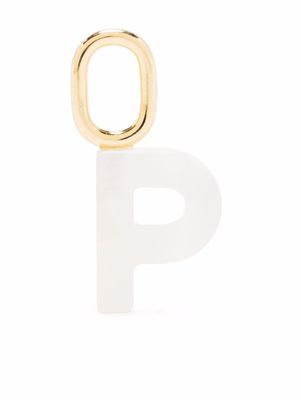 Maria Black pendentif Lucid Letter P - Blanc