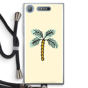 Palmboom: Sony Xperia XZ1 Transparant Hoesje met koord