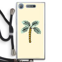 Palmboom: Sony Xperia XZ1 Transparant Hoesje met koord