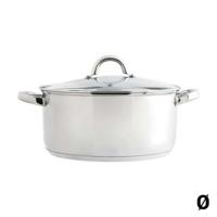 Kookpot met Glazen Deksel Quid Ottawa Roestvrij staal Afmetingen 22 cm