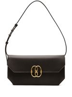 Bally sac porté épaule Emblem en cuir - Noir