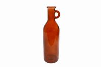 Vaas glas &apos;Rioja&apos; met oor 15x50cm roest