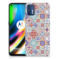 Motorola Moto G9 Plus | TPU | Siliconen hoesje | Tiles Color