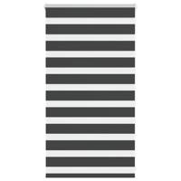 Zebra rolgordijn 90x100 cm stofbreedte 85,9 cm zwart
