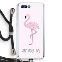 Pink positive: Honor 10 Transparant Hoesje met koord
