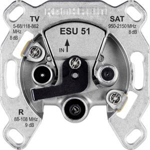 Kathrein ESU 51 Antennedoos TV, FM, Satelliet Inbouw (in muur) Contactdoos