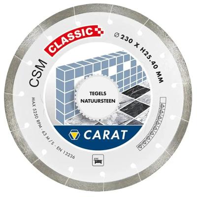 Carat CSM CLASSIC Diamantzaag natuursteen/tegels 200x25,4mm - CSMC200400