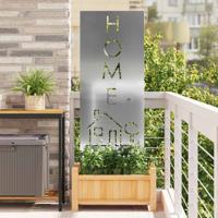 Tuin decoratief paneel Zilver 50 x 140 cm Gegalvaniseerd staal