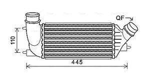 Intercooler, inlaatluchtkoeler CNA4270