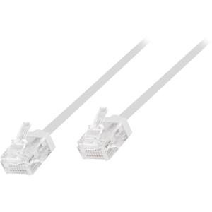 LogiLink CQ3021U RJ45 Netwerkkabel, patchkabel CAT 6A U/UTP 0.50 m Wit Extreem dun, Zeer flexibel, Vlambestendig, Halogeenvrij 1 stuk(s)