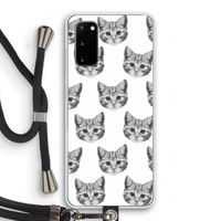 Kitten: Samsung Galaxy S20 Transparant Hoesje met koord