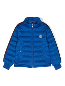 Moncler Enfant doudoune à fermeture zippée - Bleu