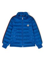 Moncler Enfant doudoune à fermeture zippée - Bleu