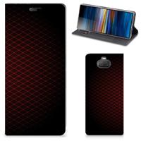 Sony Xperia 10 | Hoesje met Magneet | Geruit Rood
