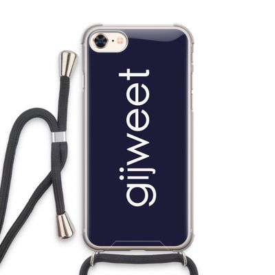 Gijweet: iPhone 8 Transparant Hoesje met koord