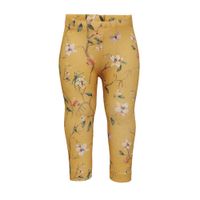 NAME IT BABY baby legging Fiola met biologisch katoen okergeel/groen - thumbnail