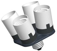 Falcon eyes lamphouder ad-4e27 van 1 naar 4 lampen