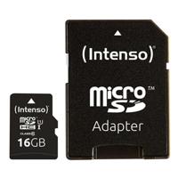 Micro SD geheugenkaart met adapter INTENSO 34234 UHS-I Premium Inhoud 32 GB