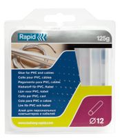Rapid Lijmpatronen PVC Kabel, Transparant Ø12mm 125g