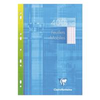 Clairefontaine ringbandinterieur Metric, ft A4, 9-gaatsperforatie, los, 400 bladzijden, seyès