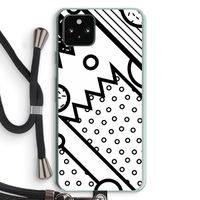 Pop Art #4: Pixel 5a 5G Transparant Hoesje met koord