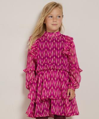 jurk met opstaande kraag