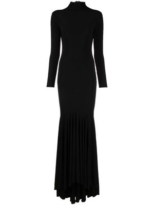 Atu Body Couture robe évasée à manches longues - Noir