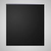 VidaXL Rolgordijn verduisterend 140 x 230 cm zwart