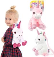 Toi-Toys eenhoorn knuffel rugzak 30 cm