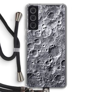 Maanlandschap: Samsung Galaxy S21 FE Transparant Hoesje met koord