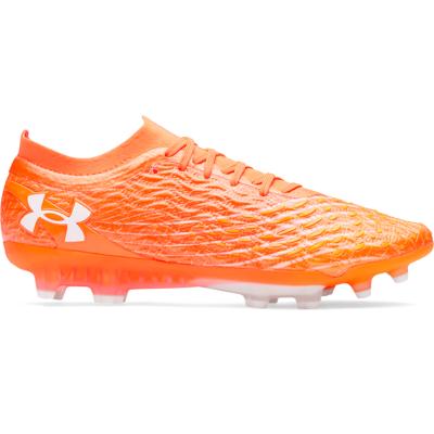 Under Armour Magnetico Elite 5 Gras Voetbalschoenen (FG) Oranje Wit
