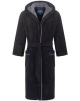 Morgenstern Morgenstern DANIEL Heren Badjas schwarz/anthrazit 2XL