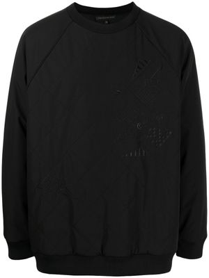 SHIATZY CHEN sweat matelassé à broderies - Noir
