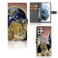 Samsung Galaxy S22 Ultra | Telefoonhoesje | Met pasjeshouder | Roofdieren