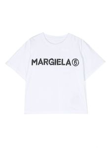 MM6 Maison Margiela Kids t-shirt en coton à logo imprimé - Blanc