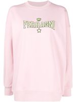 Chiara Ferragni sweat à logo brodé - Rose