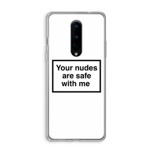 Safe with me: OnePlus 8 Transparant Hoesje