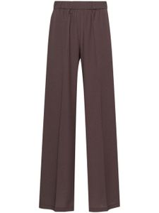 P.A.R.O.S.H. pantalon palazzo à plis marqués - Marron