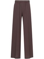 P.A.R.O.S.H. pantalon palazzo à plis marqués - Marron