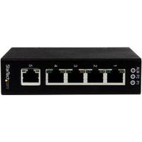 StarTech.com 5-poorts onbeheerde industriële gigabit Ethernet switch op een DIN-rail / wand monteer