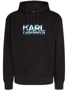 Karl Lagerfeld hoodie à logo imprimé - Noir