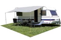 Eurotrail luifel Caravan 300 x 240 cm polyester grijs 2 stokken