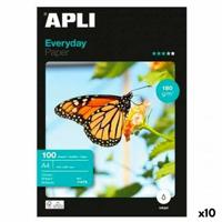 Glanzend Fotopapier Apli EVERYDAY A4 100 Lakens (10 Stuks)
