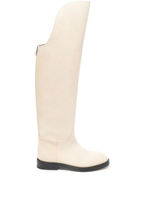 Durazzi Milano bottes zippées à bord incurvé - Tons neutres